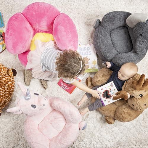 Trend Lab Trend Lab Pink Unicorn Toddler Chair - Plush Pillow Kids Chair, Comfy Animal Chair for Toddlers 1-3 Years Old, 21x19x19 Inches - Baby Chair, Soft Toddler Lounge Chair, Kids Bean Bag Chair Alternative