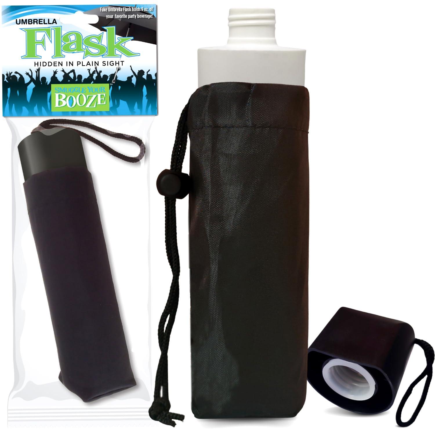 Forum Novelties Smuggle Your Booze 9 Oz. Hidden Flask Umbrella
