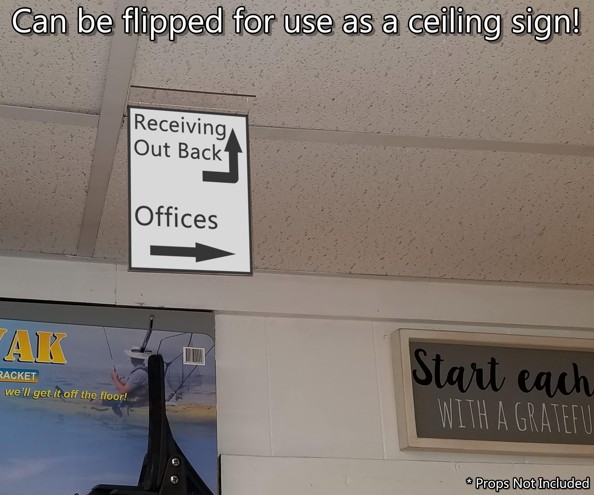 Marketing Holders 6 Pack Sign Holder 5.5 x 8.5 Inch Double Sided Clear Acrylic Frame for Countertops Vertical Literature Menu Pricing Deli Bottom Loading Table Tent Display by Marketing Holders