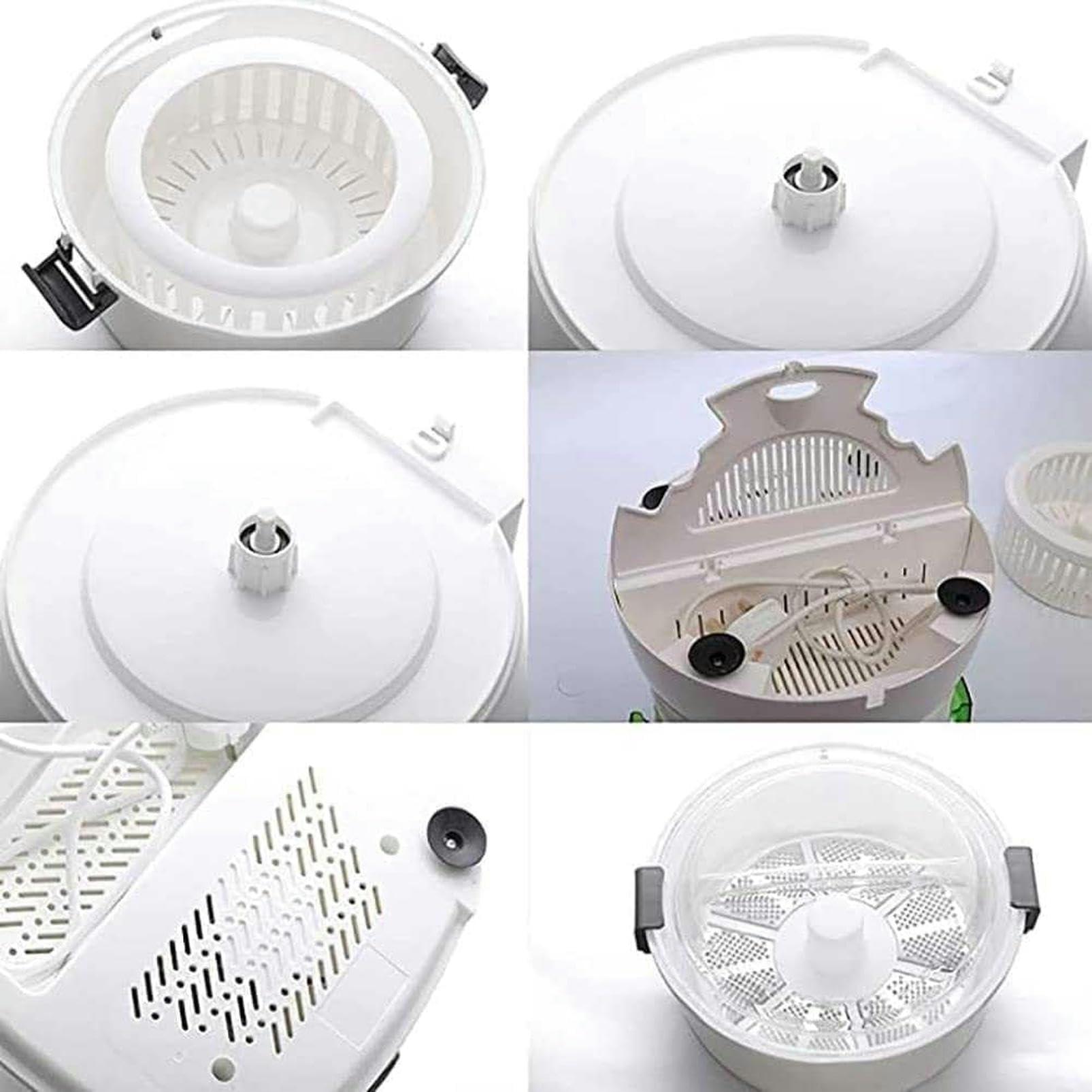 PIKETU Potato Peeler,Potato Peeling Machine,Fully Automatic Salad Rotator,One-Touch Start,Load-Bearing 1KG Potato Electric Peeling Machine,Peeling Tool for Kitchen,Home and Commercial