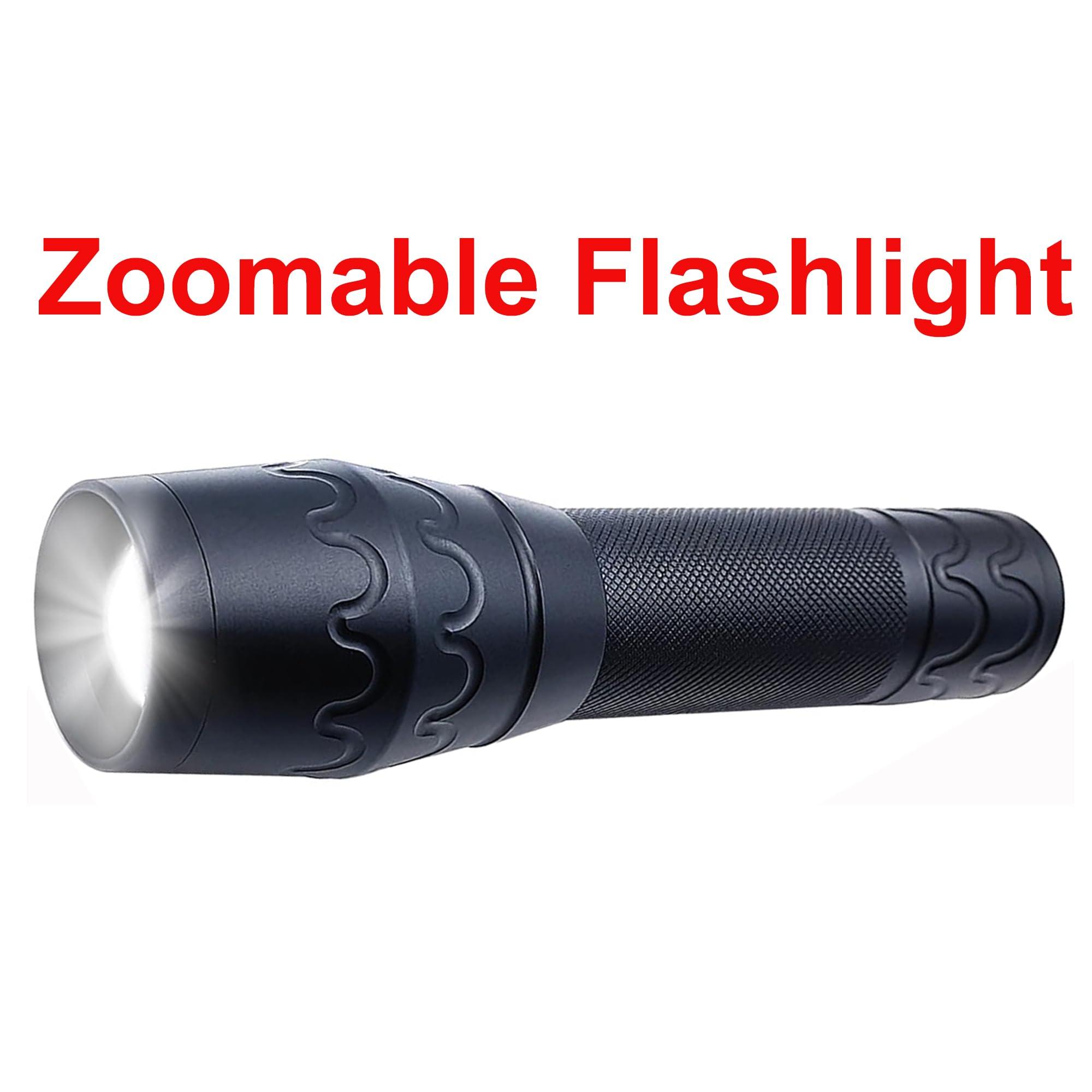 TotaLohan TotaLohan Military Grade Single Mode 3000 Lumens Tactical LED Waterproof Handheld Flashlight,2-Pack