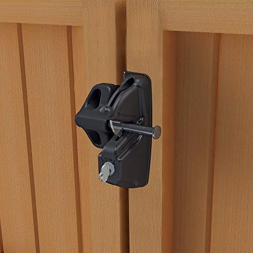 National Hardware National Hardware N346-202 LokkLatch Deluxe Gate Latch, 5-7/8\", Heavy Duty, Stainless Steel Components, Black