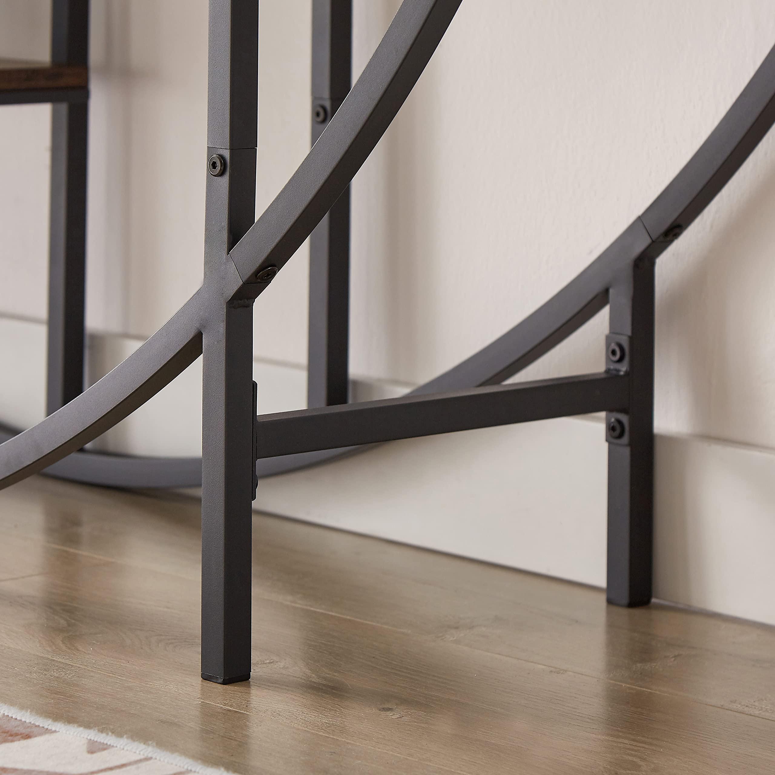 WZONICE98 Storage Shelf, 5-Tie Metal Round Plant Stand bookcase storage rack, Indoor Living Room Terrace Garden Balcony Display Stand 67'' W x 11.8'' D x 67'' H for Indoor, Living Room, Terrace, Garden, Balcony