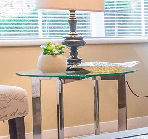 Fab Glass and Mirror 24\" Inch Round Glass Table Top 3/4\" Thick Tempered Beveled Edge by Fab Glass and Mirror