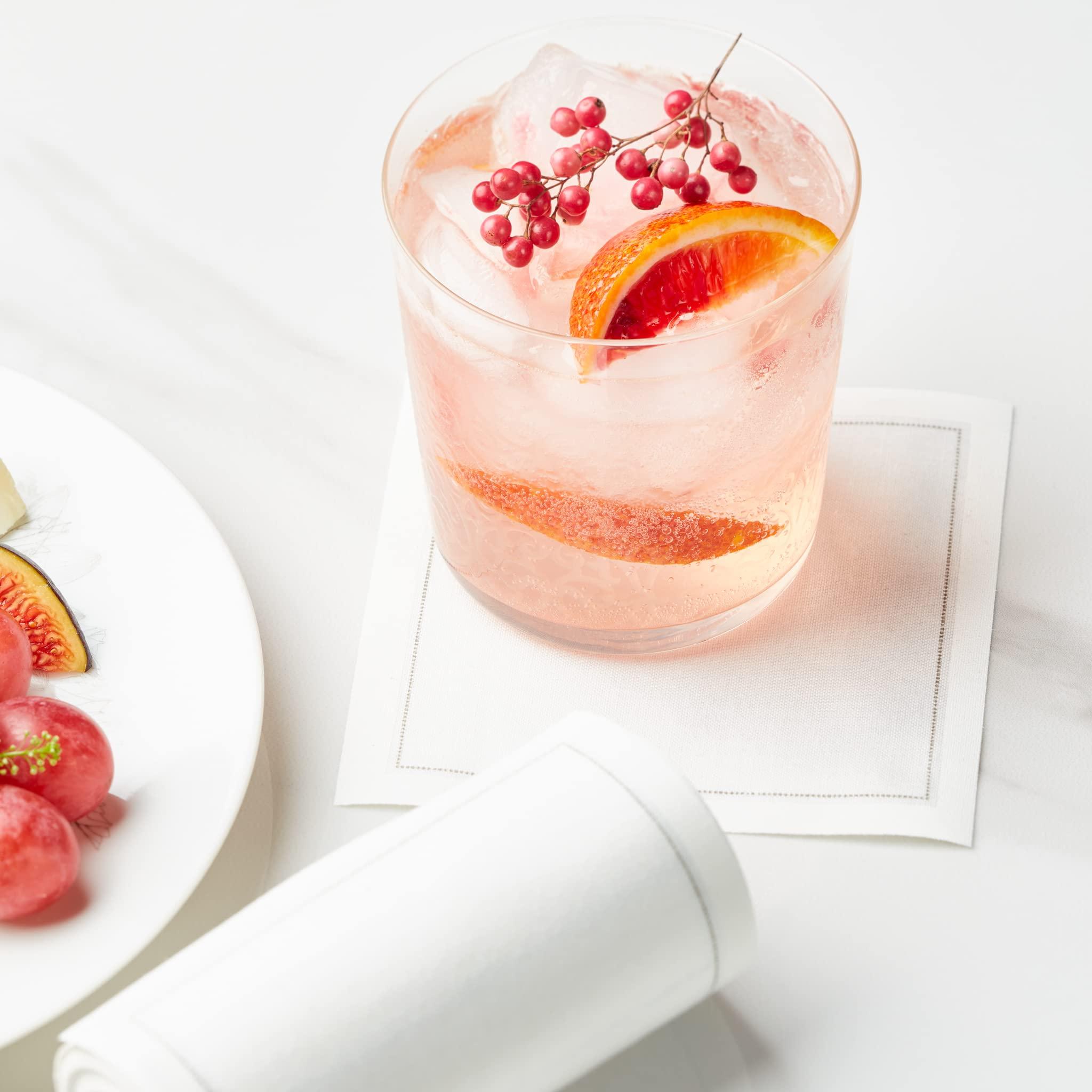 MY DRAP My Drap Basics Cotton Cocktail Napkin, 50 Per Roll, Cream, 4.3 x 4.3 Inch