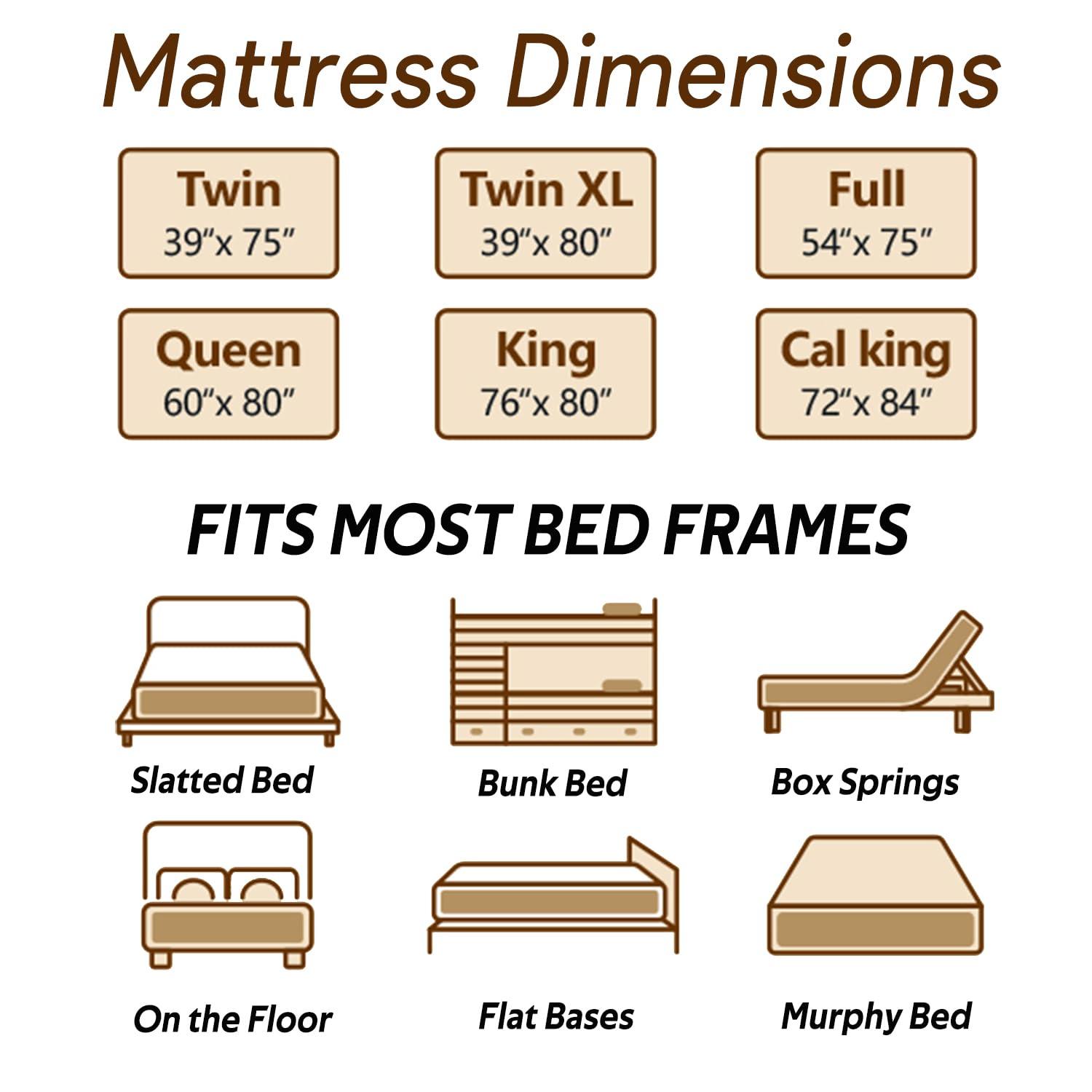 STRYWRD Twin XL/Twin/Full/Queen/King/Cal King Size Bed Mattress Responsive Gel Memory Foam Hybrid Mattress Performance Heat & Wicking Fabric Medium Firm Pressure Relief(5-8 days for delivery) (Full 10in)