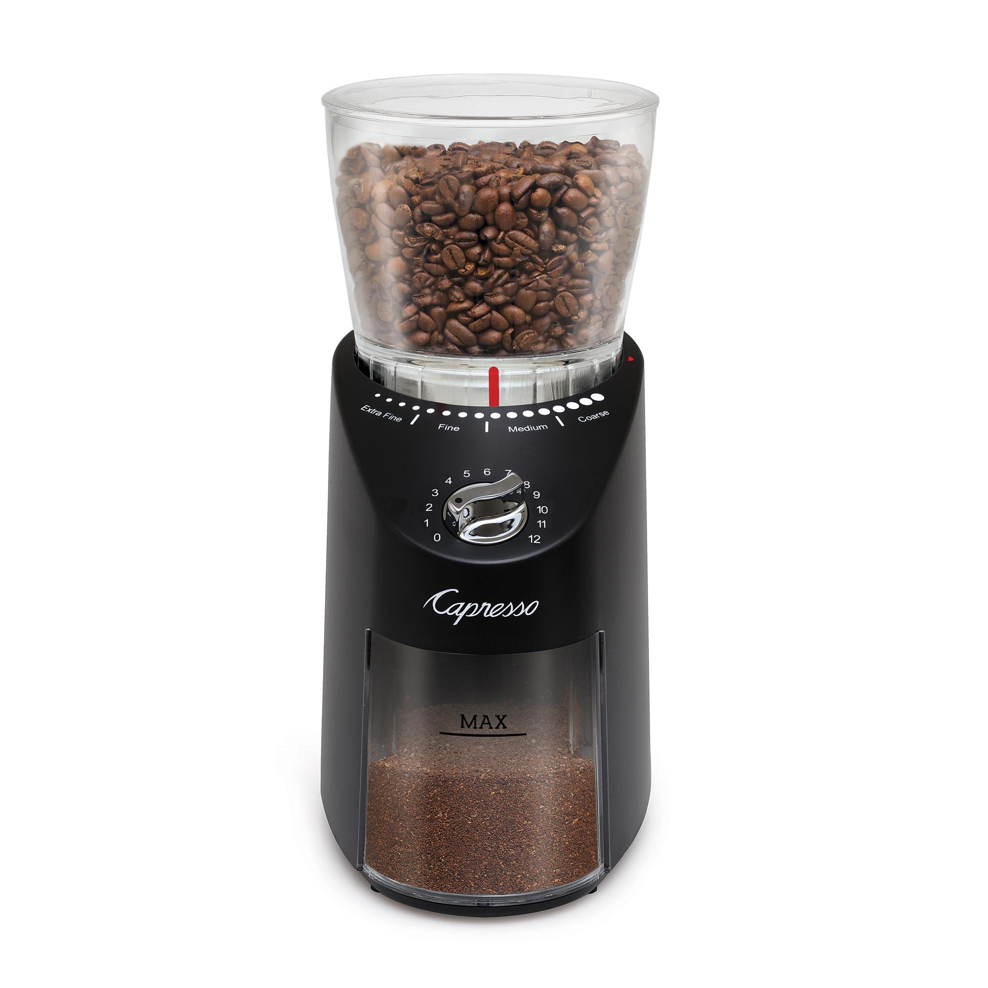 Capresso Capresso Infinity Plus Conical Burr Grinder, Black
