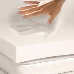 Memory Foam Solutions Full/Double Size 4 Inch Thick, 4 Pound Density Gray Visco Elastic Memory Foam Mattress Pad Bed Topper Made in The USA