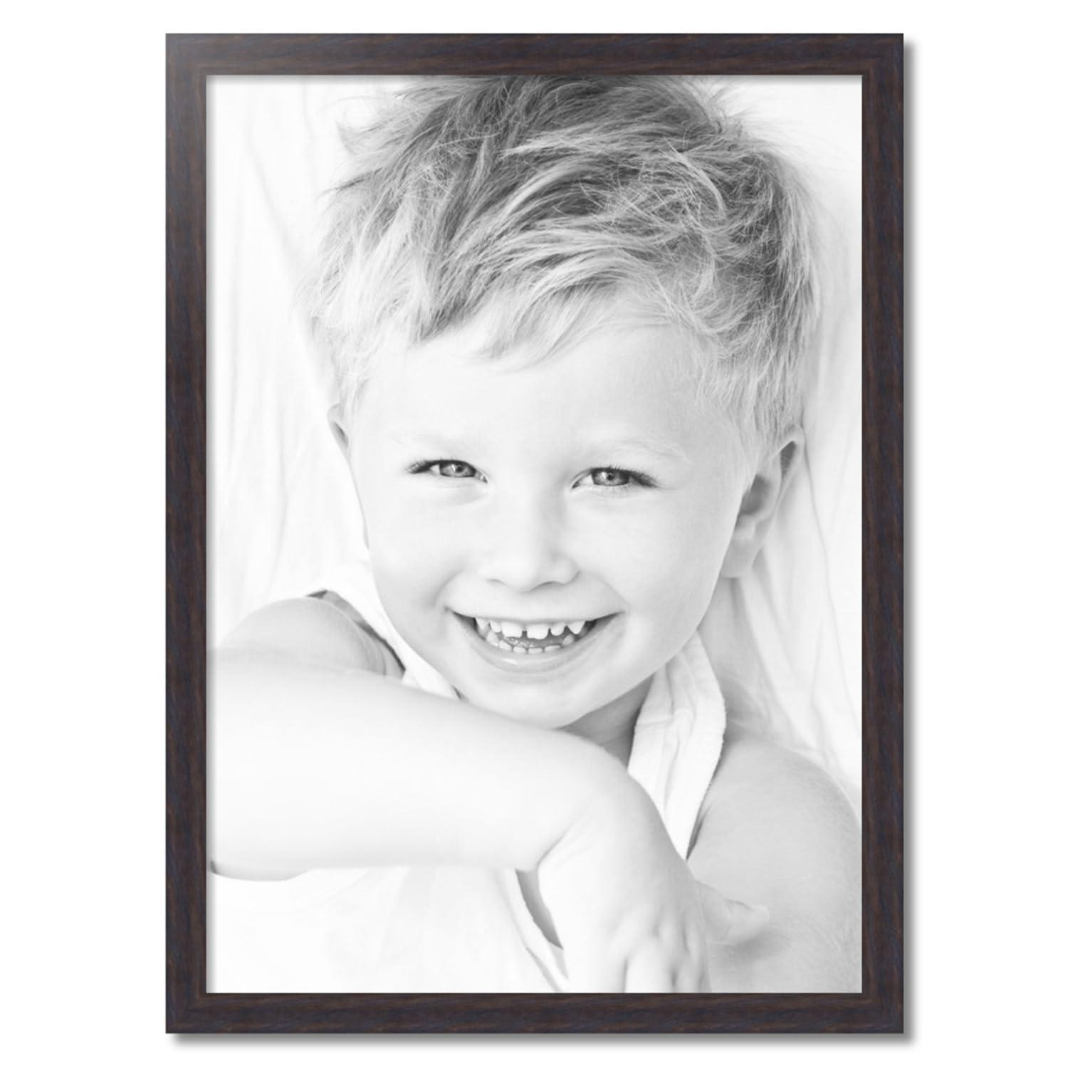 ArtToFrames ArtToFrames 28x39 Inch Black Picture Frame, This 1.75 Inch Custom Wood Poster Frame is Black, Great for Your Art or Photos - Comes with Economy Acrylic