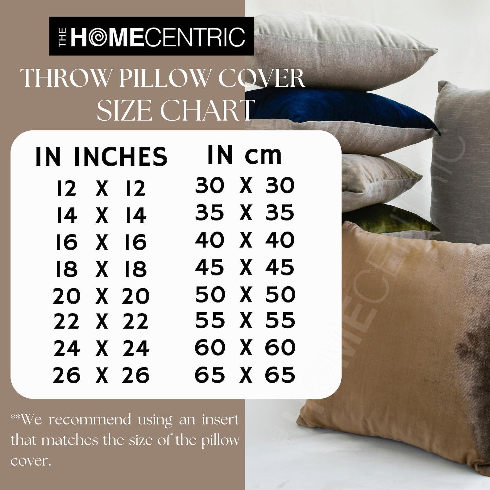 The HomeCentric The HomeCentric Decorative Throw Pillow Cover Brown 26\"x26\" (65x65 cm) Jacquard Textuured Cushion Covers for Sofa Chouch, Hotels, Living, Bed Room, Geometric Modern Style - Nexus