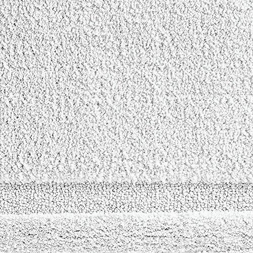 InterDesign iDesign Spa Microfiber Polyester Bath Mat, Non-Slip Shower Accent Runner Rug for Master, Guest, and Kids' Bathroom, 60" x 21", White