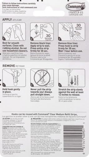 Command Command Medium Wire Toggle Hook, Clear, 2-Hooks, Organize Damage-Free