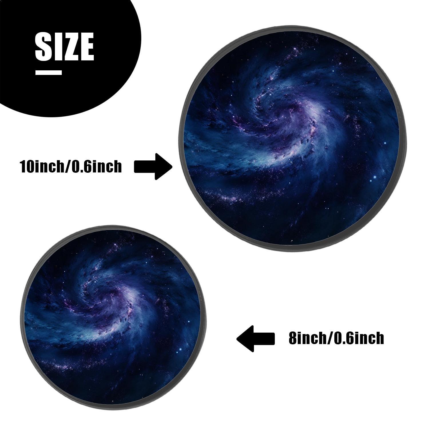 Muatfoan Space Set of 4 Stove Burner Covers - Premium Round Electric Stove Range Protectors,8 IN & 10 IN