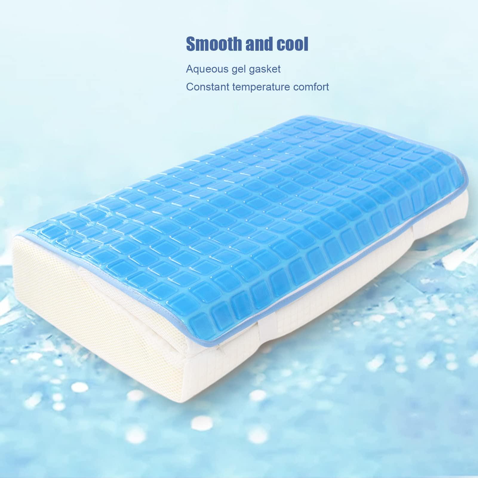 Dioche Gel Pillow Cooling Mat Cooling Gel Pad for Bed Pillow Summer Cushion Soft Flexible Foldable Pillow Mat for Sleeping