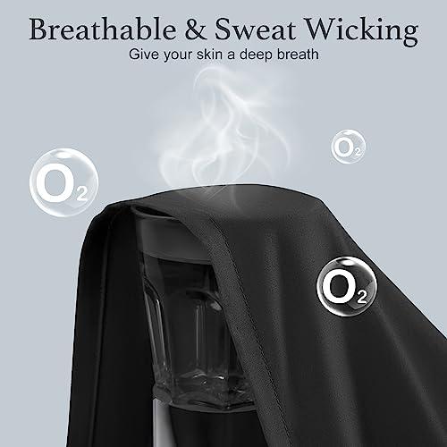 SAKIAO SAKIAO 1000 Thread Count Luxury Heavy Cotton Sheets,100% Egyptian Cotton Sheets Full Bed Sheet Set,Very Smooth Soft & Thick Sateen Weave Fits Mattress Upto 18\'\' DEEP Pocket (Black, Full)