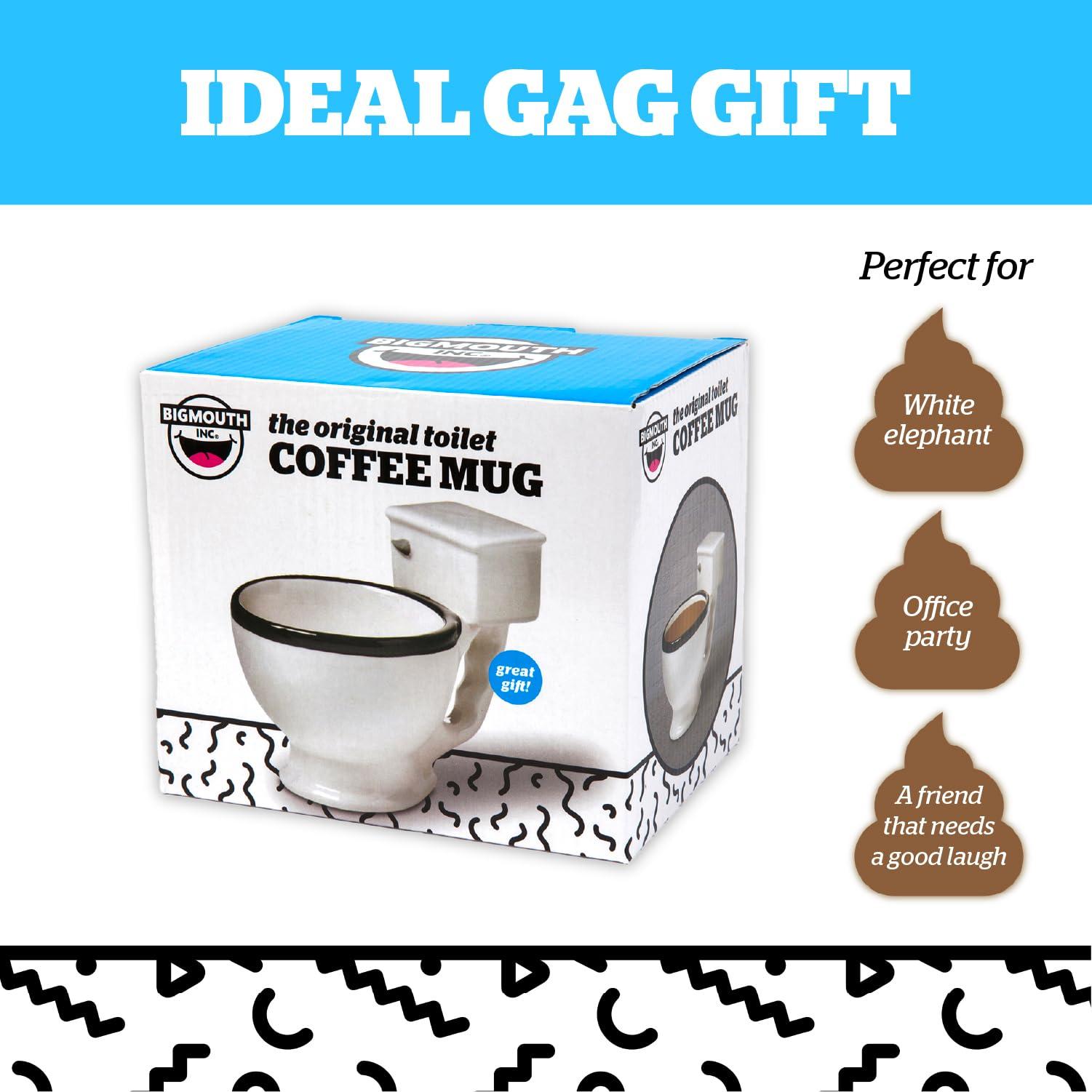 BigMouth Inc BigMouth Inc Toilet Mug - Funny Coffee Cup for Men, Women - Novelty Toilet Bowl Mug - Hilarious Gag Gift for Holidays, Birthday, Secret Santa Party - Ceramic Bathroom Mug for Home, Office - 12 Oz