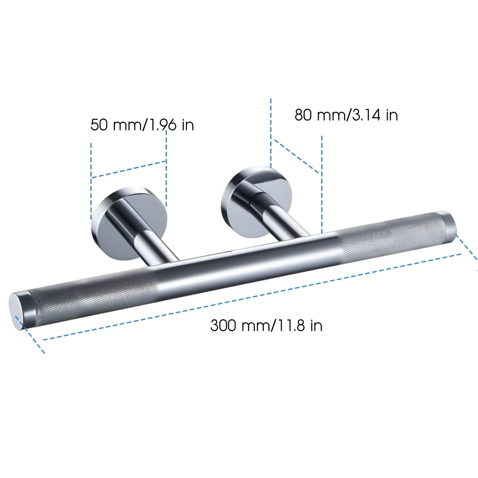 SANLIV Sanliv Shower Foot Rest,Shower Foot Rest for Shaving Legs,Knurled Brass Bar Shower Step,Wall Mounted Bath/Spa Foot Ledge in Polished Chrome