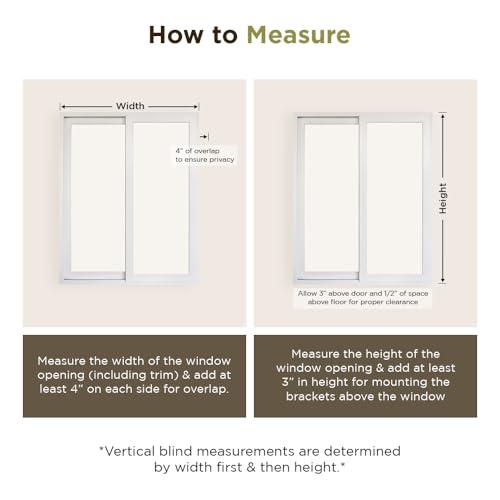 BlindDen BlindDen - Vinyl Vertical Window Blinds for Home - Vertical Blinds for Sliding Glass Doors - Infinity Silver, 82" Wide x 84" Long