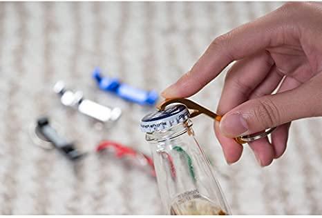 Budweiser Budweiser Red Keychain Bottle Opener Bow-Tie Logo, Metal, 2.25