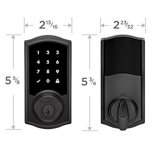 Kwikset Kwikset Premis Touchscreen Smart Lock Electronic Deadbolt, Works with Apple HomeKit via Apple HomePod or Apple TV, in Venetian Bronze