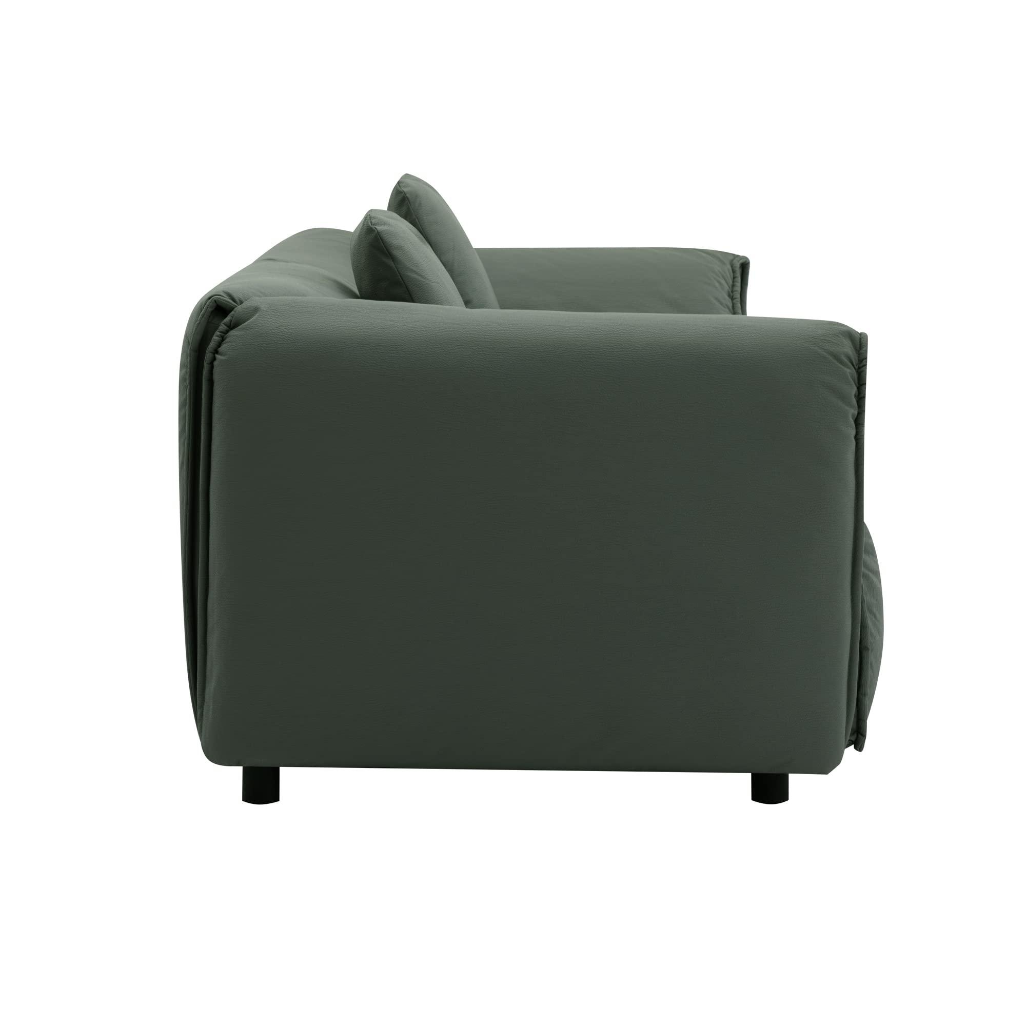 Hlcodca Hlcodca Luxury Modern Style Living Room Upholstery Sofa, Tech Cloth Sofa Couch for Homes and Apartments (Green/Tech Cloth)