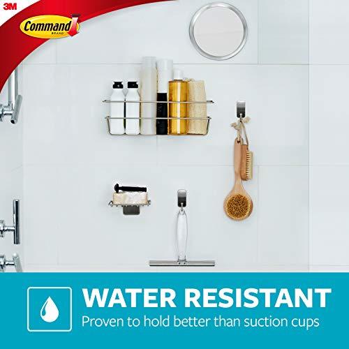 Command Command Bath Large Water-Resistant Adhesive Refill Strips, 4-Large Strips, Re-Hang Large Bath Hooks or Caddies