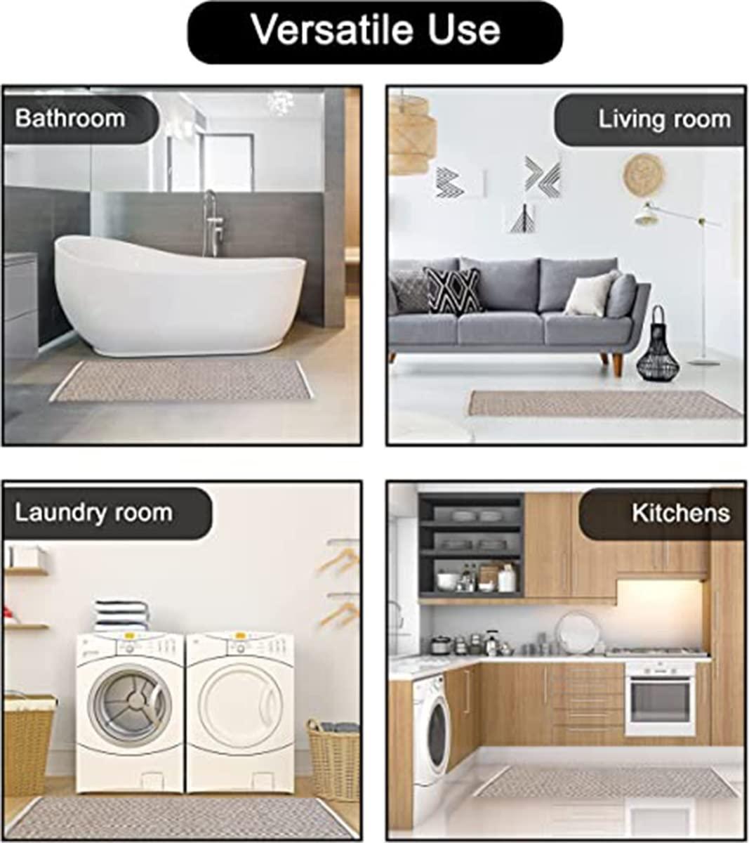 HDGZPA HDGZPA Non Slip Hallway Runner Rugs Entry Runner Mat Washable Low Pile Carpet Blue Stripe Abstract Area Rug Kitchen Runner Indoor mat for Hall Bedroom Kitchen (Size : 100x280cm)