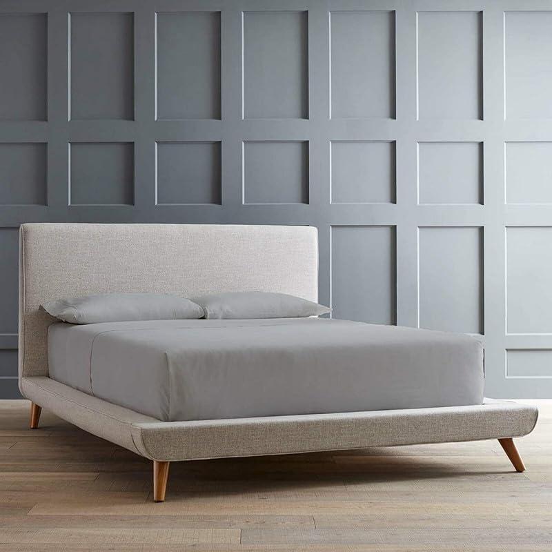 Sea Monk Twin (39x75) Size Sheet Set - 800 Thread Count Egyptian Cotton Sheets Set- 18\" Inch Deep Pockets - Extra Long Staple Cotton 4 Pc Sheet Set, Sateen Weave (Light Gray, Twin_39x75)