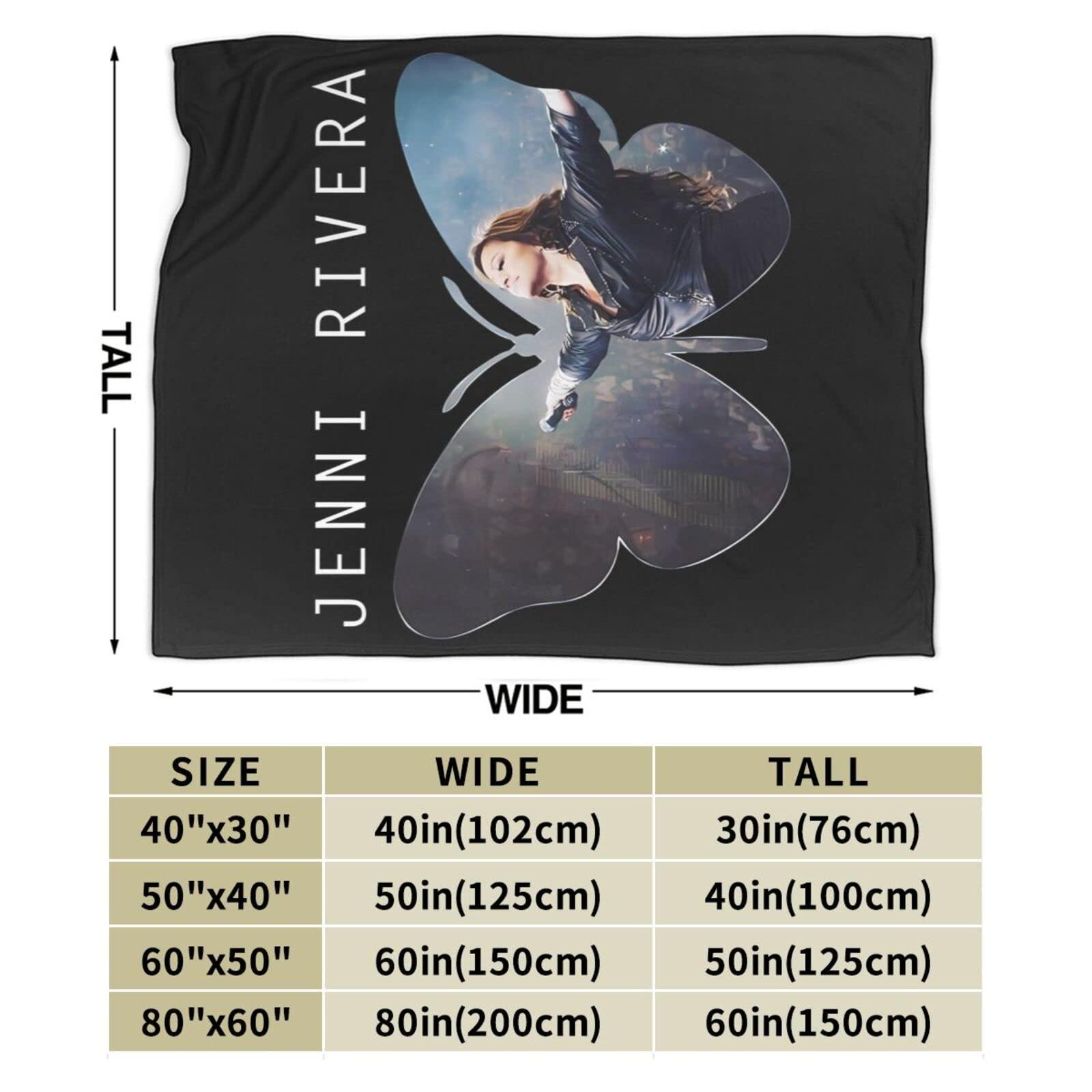 Yeskit Jenni Music and Rivera Throw Blanket Soft Flannel Fleece Blanket Warm Cozy Printed Sofa Blankets 50\"x40\"