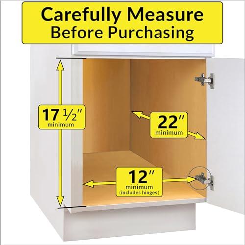 LYNK PROFESSIONAL LYNK PROFESSIONAL SELECT Pull Out Cabinet Organizer - 11\" x 21\" - Slide Out Drawer for Kitchen Cabinets - Sliding Pantry Shelves - Roll Out Shelf for Pots, Pans, Lifetime Ltd Warranty - 2 Tier