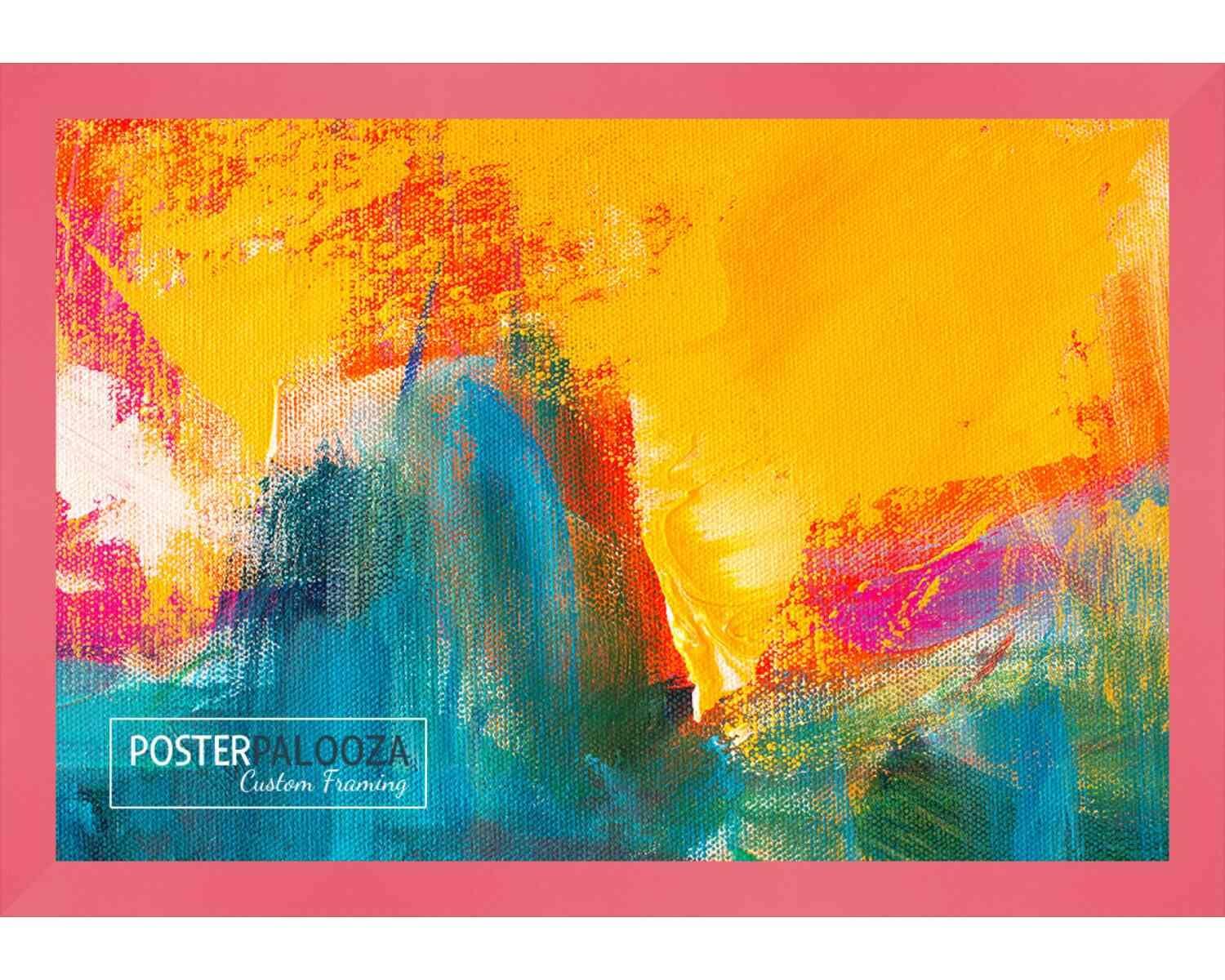 Poster Palooza Poster Palooza 36x28 Contemporary Complete Wood Picture Frame with UV Acrylic Plexiglass, Foam Board Backing & Hardware Included