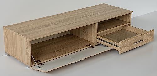 URBANIEN URBANIEN 60 Inch TV Stand Console Entertainment Center with Drawer, One Storage and Open Space Compartments. Accommodates up to 70 TV. Contemporary Style. Perfectly Match Any Living Room.