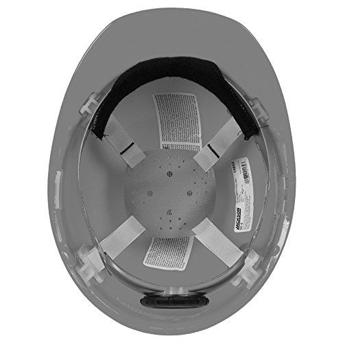 Jackson Safety Jackson Safety SC-6 Hard Hat - Made in the USA - 370 Speed Dial 4-Point Ratchet Suspension Construction - Cap Style with Longer Bill for Improved Comfort and Safety, ANSI Compliant, Gray, Medium (12 Pack)