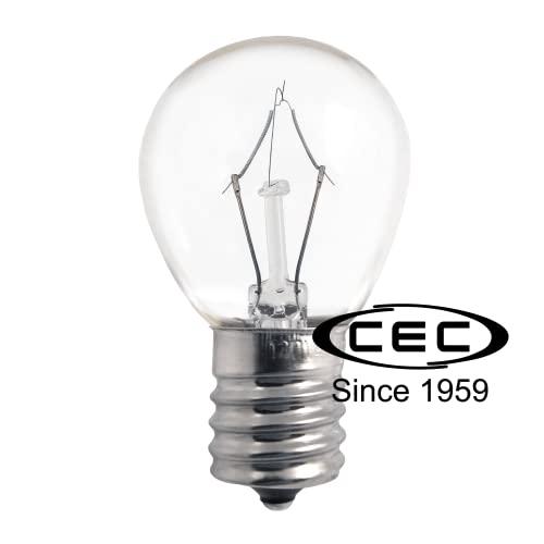 CEC CEC Industries 40S11N/120V Miniature Bulb, 120V, 40W, S11 Shape, E17 Intermediate Screw (3 Pack)