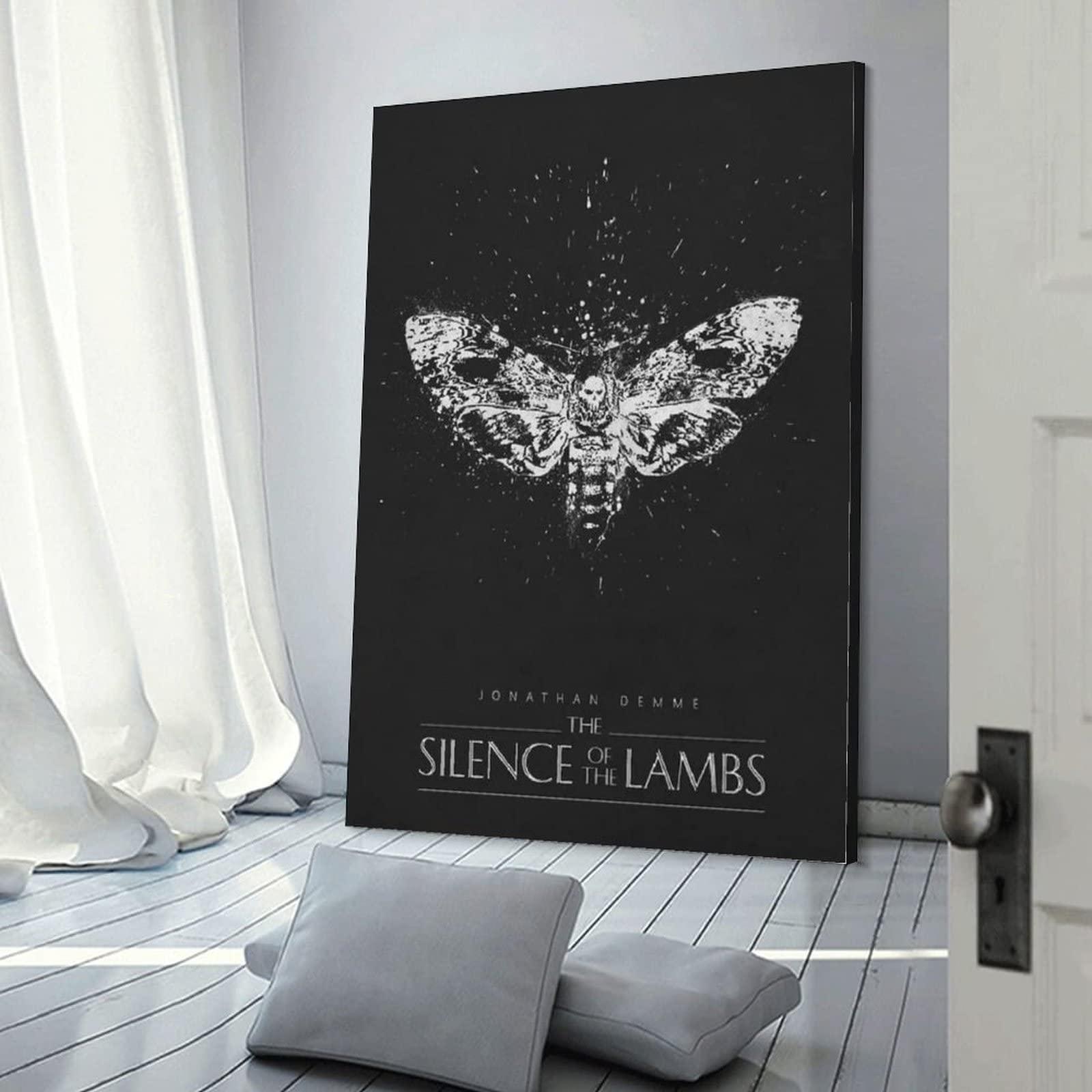 HAUHAU The Silence of The Lambs Movie Poster (3) Art Poster Canvas Painting Decor Wall Print Photo Gifts Home Modern Decorative Posters Framed/Unframed 16x24inch(40x60cm)