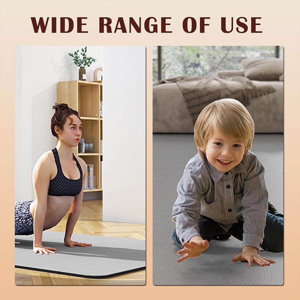 vhdurike vhdurike Extra Large Heated Floor Mat, Adjustable Temperature Electric Heated Foot Warmers, Radiant Heated Area Rug, Carbon Crystal Heating Pad for Office Home,150x200cm