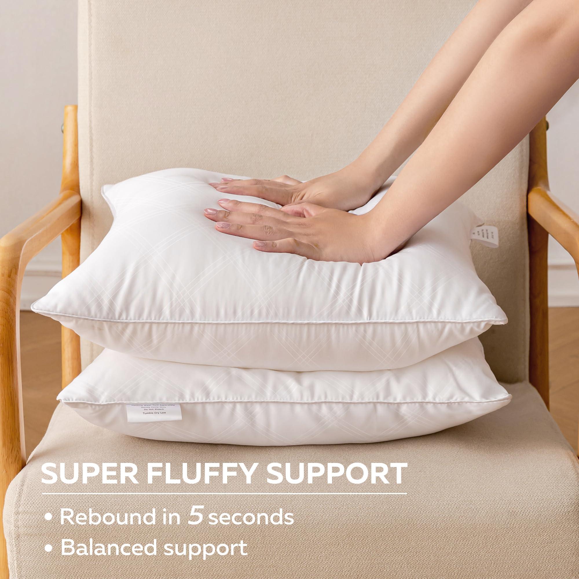 Oubonun Oubonun 12 x 20 Pillow Inserts (Set of 2), Rectangle Square Interior Sofa Pillow Insert Pair, White Decorative Lumbar Pillow for Bed Couch Living Room