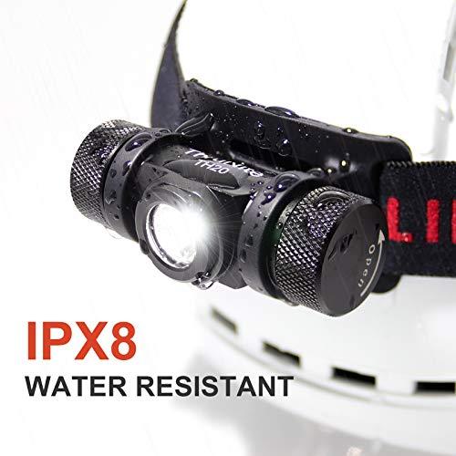 ThruNite ThruNite TH20 520 Lumen CREE XP-L LED Headlamp Flashlight -Lightweight Waterproof IPX-8 EDC Headlamp for Indoor & Outdoor Hiking,Camping, Cycling - CW