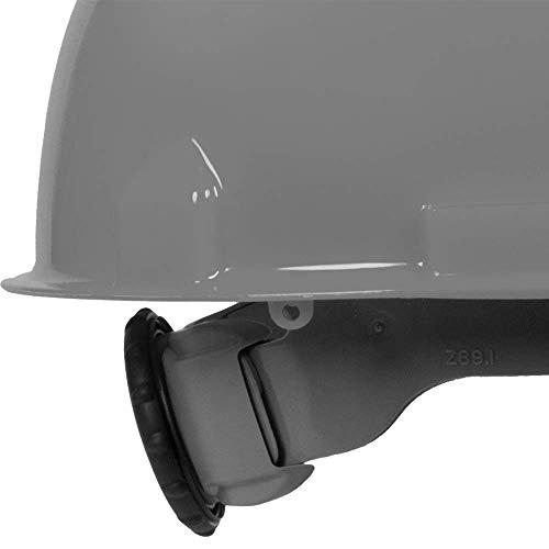Jackson Safety Jackson Safety SC-6 Hard Hat - Made in the USA - 370 Speed Dial 4-Point Ratchet Suspension Construction - Cap Style with Longer Bill for Improved Comfort and Safety, ANSI Compliant, Gray, Medium (12 Pack)