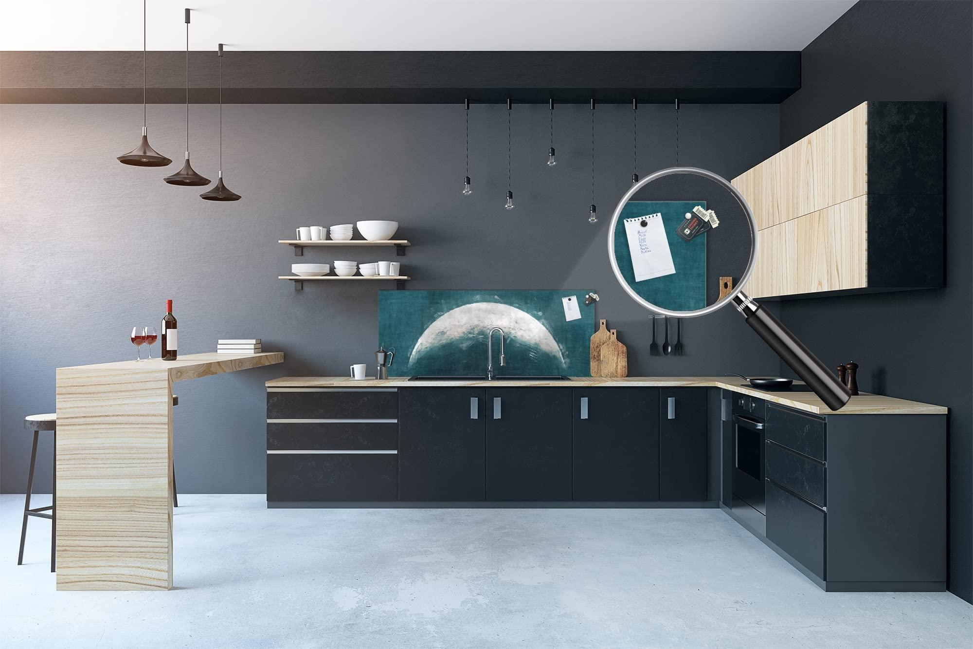 Concept Crystal Glass splashback with metal backing - Kitchen glass panel MBBS27: Paintings Series