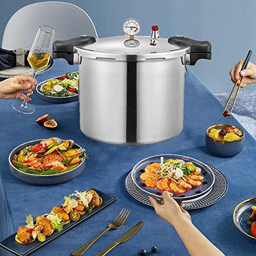 TSTQH 25 Quart Pressure Canner Cooker & all american pressure canners for canning & water bath canner | Pressure Gauge & Pressure Regulator | Induction Compatible & Pressure release 13 PSI (+/- 5%)