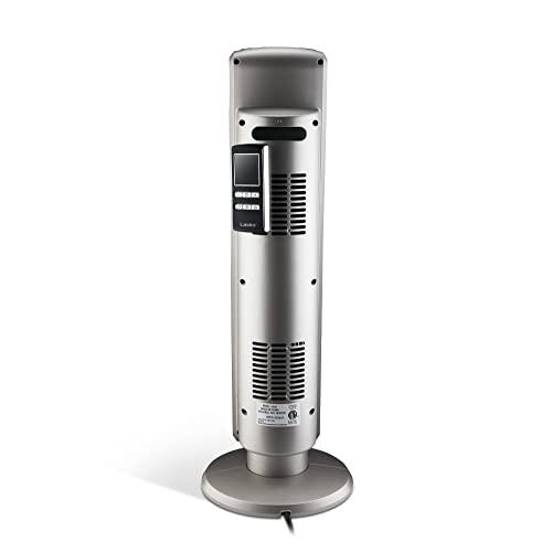 Lasko Lasko Oscillating Digital Ceramic Tower Heater for Large Rooms, with Adjustable Thermostat, Timer and Remote Control, 29 Inches, 1500W, Black, 5586