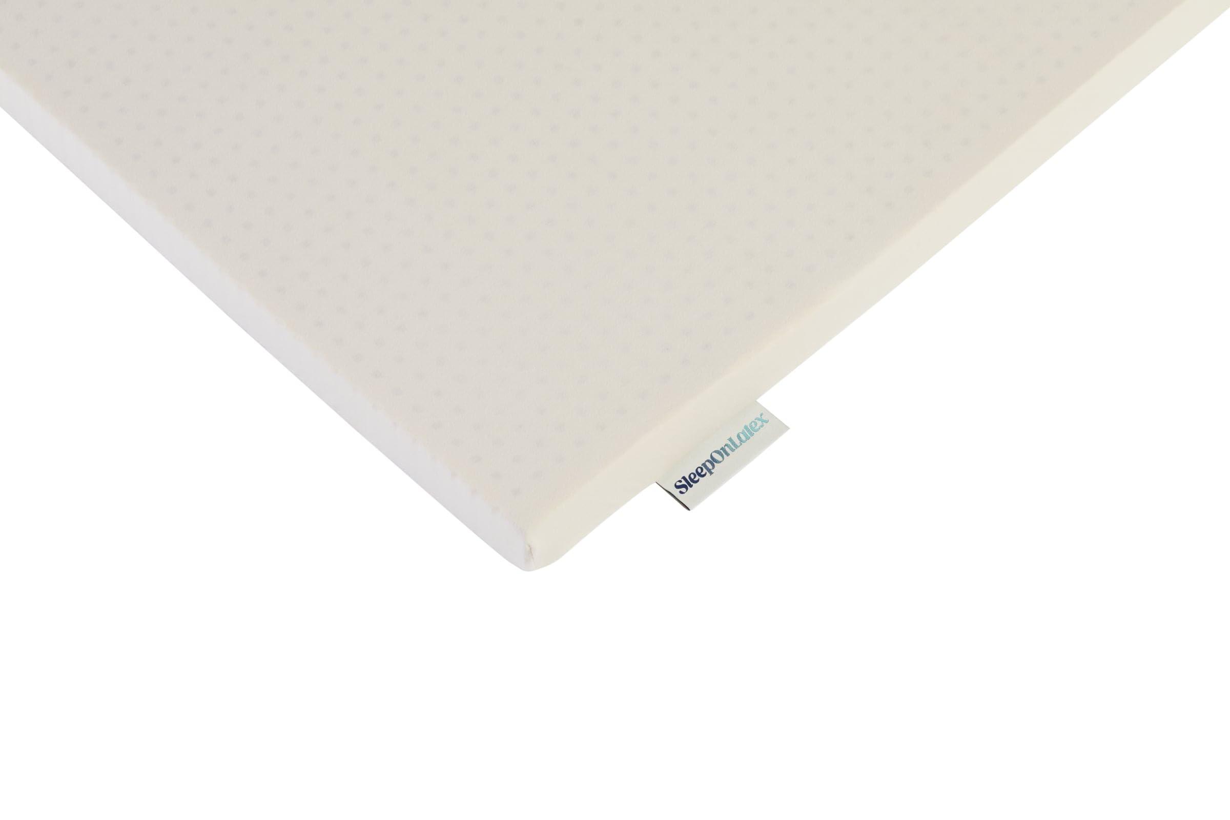 Sleep On Latex Pure Green Natural Latex Mattress Topper w/Jersey Cover - Firm - 2 Inch - Twin XL Size (GOTS Certified Organic)