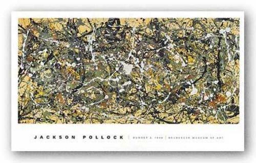 McGaw Graphics Number 8, 1949 by Jackson Pollock 22.5"x47.5" Art Print Poster