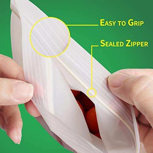 WRAPOK WRAPOK 100% Compostable Gallon Bags Biodegradable Storage Freezer Bag for Vegetables, Fruits or Meats, 100 Count