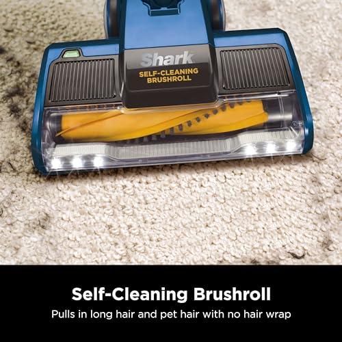 Shark Shark HV343AMZ Rocket Corded Stick Vacuum with Self-Cleaning Brushroll, Lightweight & Maneuverable, Perfect for Pet Hair Pickup, Converts to a Hand Vacuum, Crevice Upholstery Tools, Blue/Silver