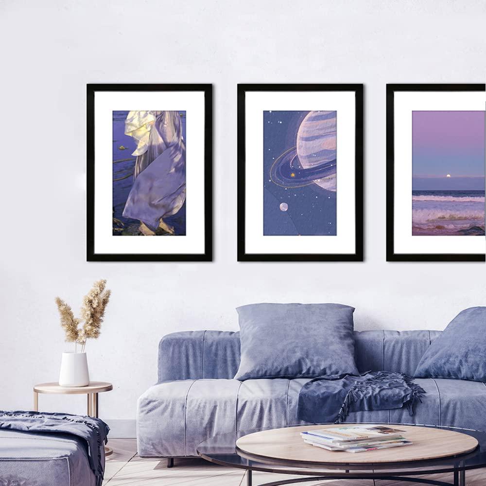 VNVNK VNVNK 14x22 Frame Black, Perfect for 14x22 Inch Picture without Mat or 12x18 Inch Picture with Mat, Home Wall Decor Picture Frame-1 PCS