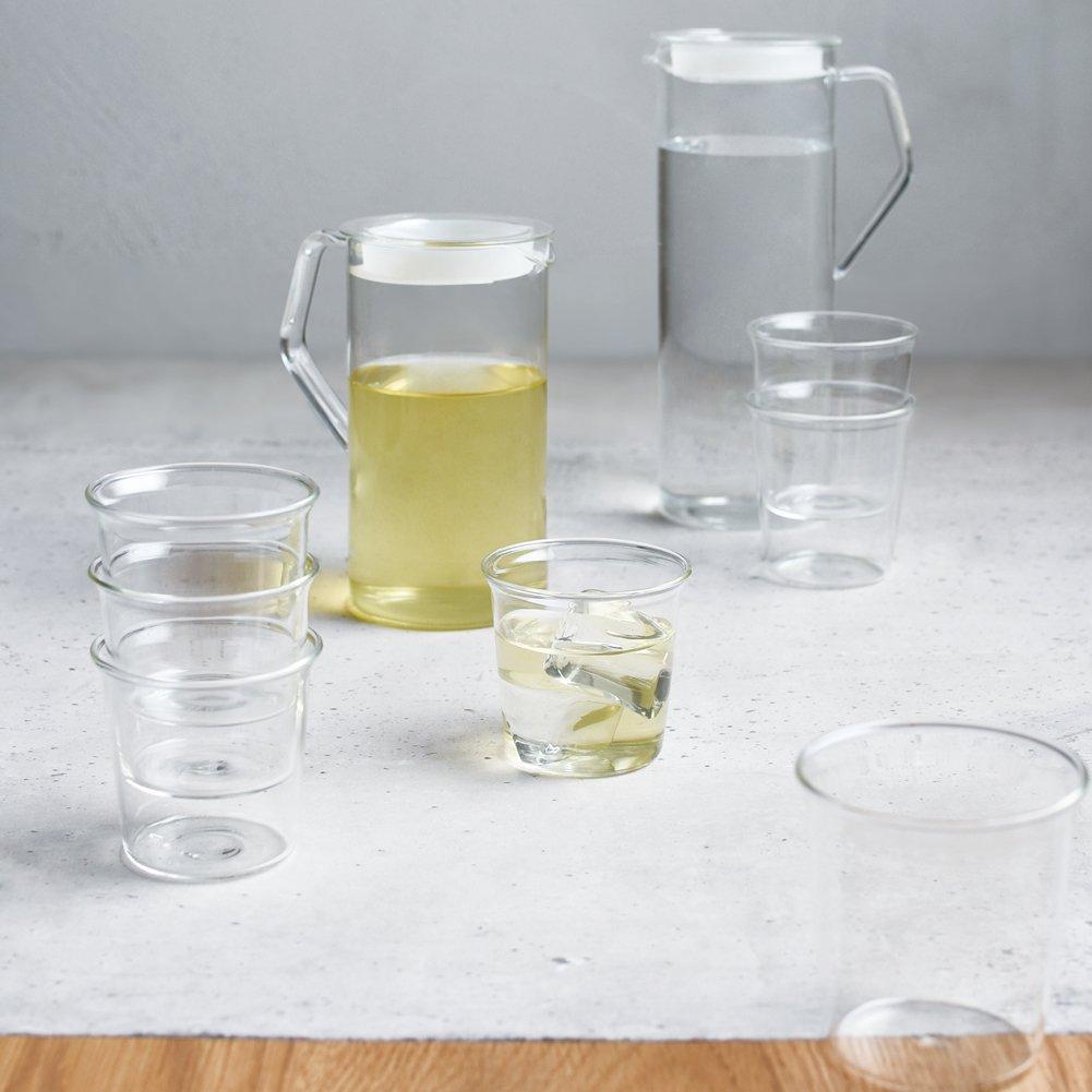 KINTO() KINTO CAST 21676 Water Jug, 25.5 fl oz (750 ml), Heat-resistant Glass, Microwave and Dishwasher Safe