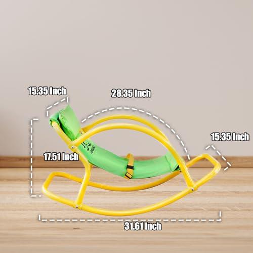 PLATPORTS PLATPORTS Kids Sensory Autism Spinning Chair - Rocking Seesaw Chair for Kids - Sensory Seat for Kids - Toddlers 3-5