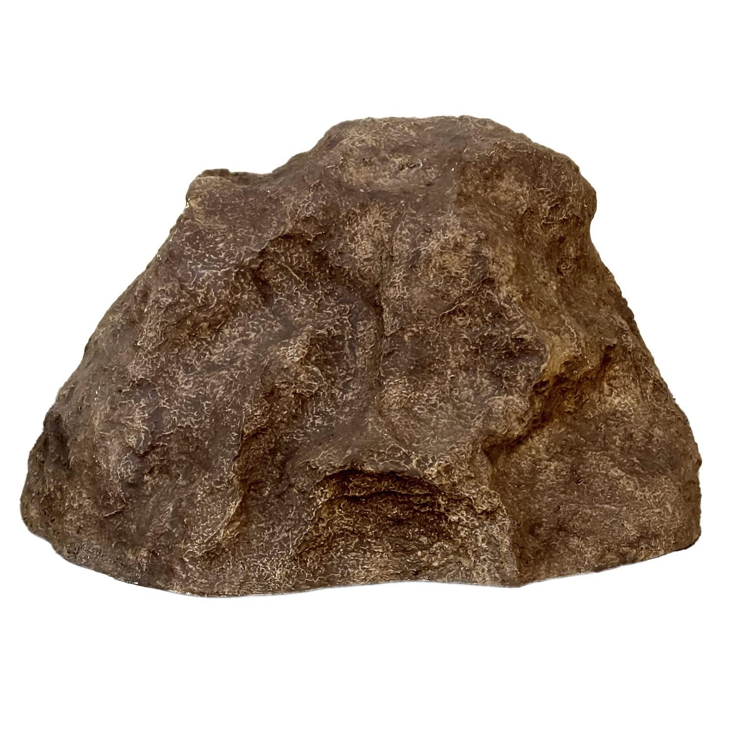 FOREVER BAMBOO FOREVER BAMBOO Artificial Rock Faux Rock Pump Cover Hollow Landscape Decoration Artificial Rock Cover Fiberglass Painted Mock Rock Small River Brown 9 in H x 13 in W x 16 in L